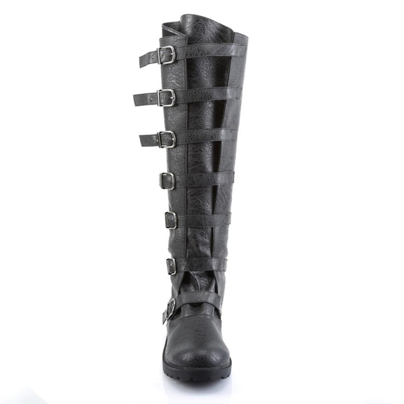 Pleaser GOTH110, Men's Black PU (Leather look) boots. Size S (8-9) - Picture 7 of 7